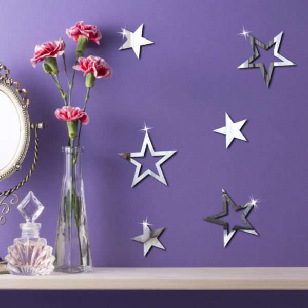 آینه دیواری طرح ستاره